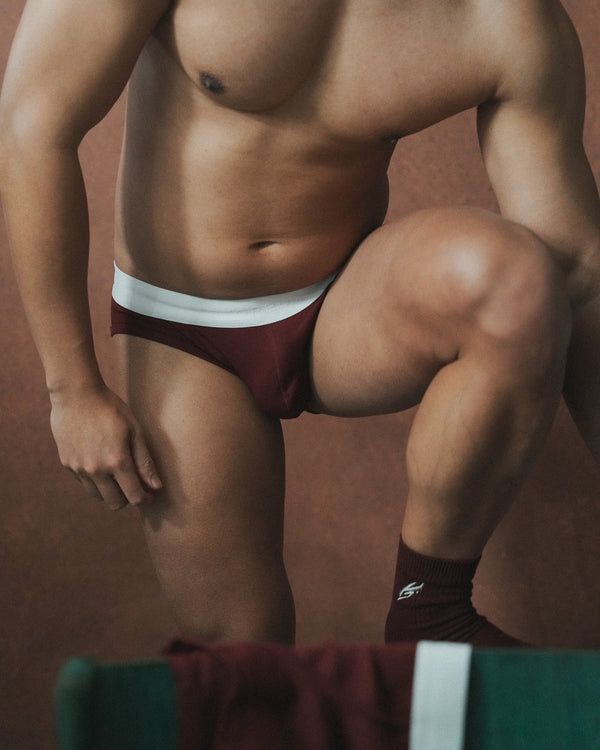 New Briefs- 三角內褲 Maroon at Night